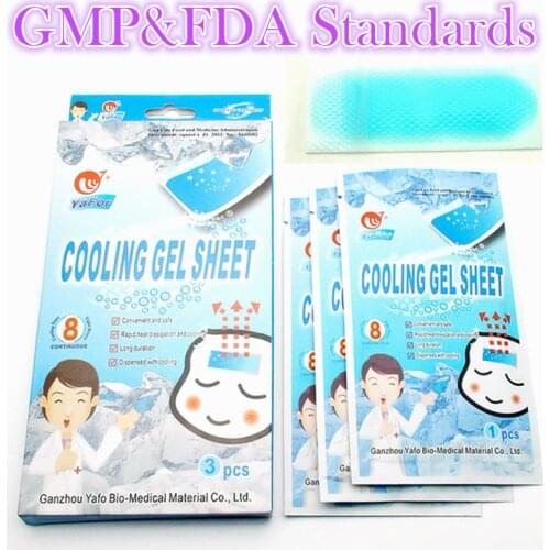 15pcs Medical Grade Hydrogel Multifunctional Forehead Cooling Patch of Fever Reducing Cooling Gel Patch For Children&Adult