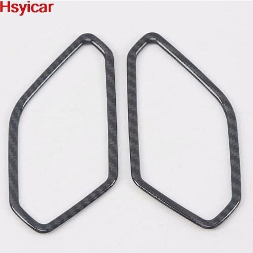 Hsyicar For Volkswagen Tiguan MK2 2017 2018 2019 Inner Rear Louder Speaker Sticker Frame Cover Trim Interior Accessories ABS