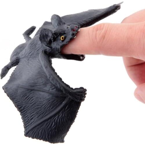 1pcs Simulation Bats Trick Toys Halloween Decoration Horror Bat Hanging Props Simulation Animal Bats Model Toy Kids Prank Gifts