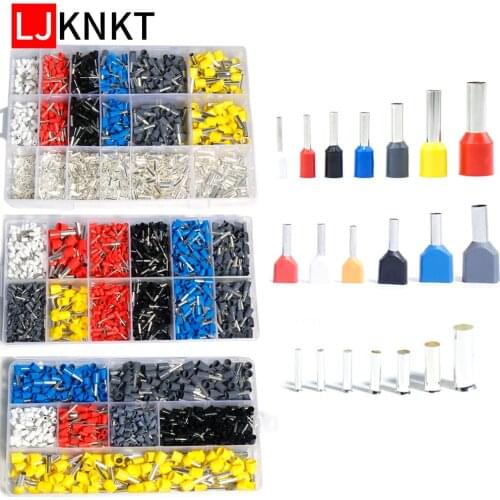 Cable Wire Connector Electrical Pre-Insulated Tubular Box-packed Crimping Terminals Kit suite