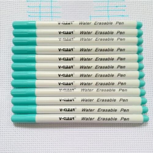 VCLEAR Water Erasable Pen DIY Ink Markers Fabric Marker Pen Cross Stitch Marking Pen For Needlework Tools Sewing Accessories