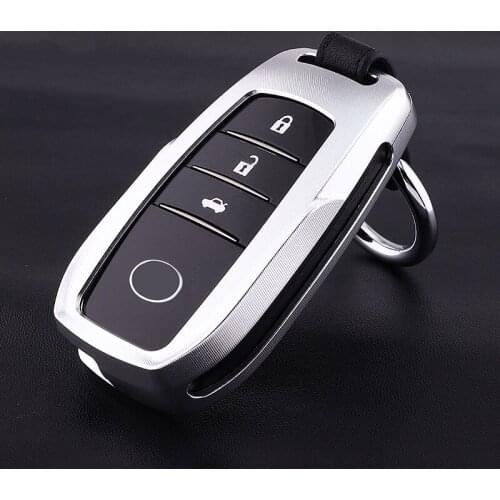 New Aluminum alloy Full Cover for Car Remote Key Protect Case For Toyota Land prado Corolla RAV4 CROWN REIZ Highlander Covers