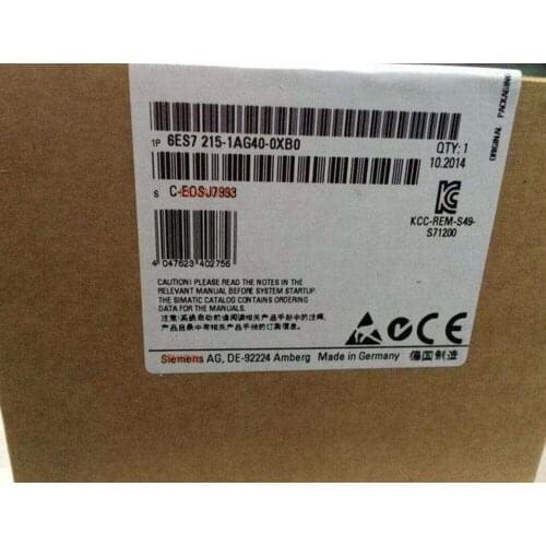 Original Simatic 6ES7215-1AG40-0XB0 Compact CPU 6ES7 215-1AG40-0XB0 1215C 6ES72151AG400XB0 DC/DC/DC