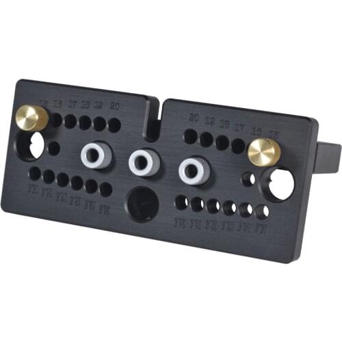 Woodworking DIY three in one punch hole round hole positioner