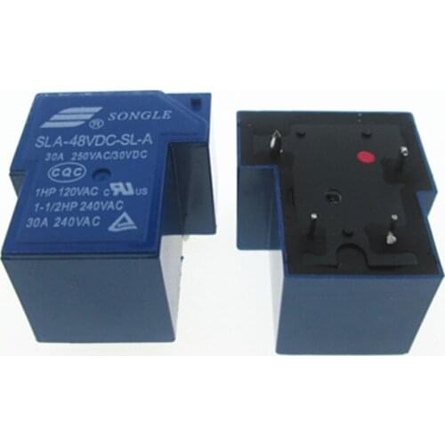 HOT NEW relay SLA-48VDC-SL-A SLA-48VDCSLA 48VDC 30A 250VAC T90 48V DC48V SONGLE DIP4