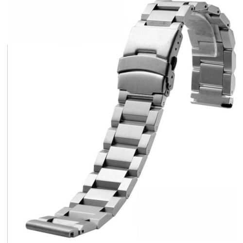 Stainless Steel Strap 18mm 20mm 22mm 24mm Metal Watch Band Link Bracelet Watchband Black Silver Rose Gold