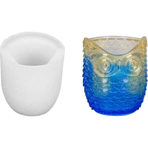 Owl Pen Holder Epoxy Silicone Mold Set Mould DIY Handmade