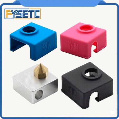 1PC Blue/ Pink /Black MK7/ MK8/MK9 Silicone Insulation Socks For Replicator Wanhao Anet Prusa Tronxy HEATER BLOCK COVER