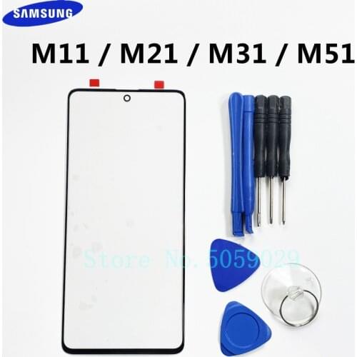 Replacement External Glass For Samsung Galaxy M51 M515 M31 M315 M21 M215 M11 M115 LCD Display Touch Screen Front Outer Lens