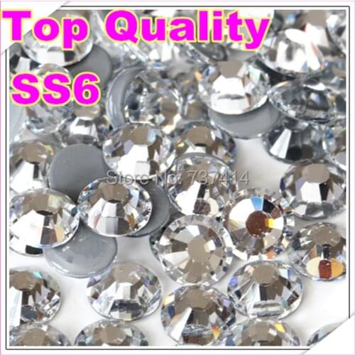 2020 Best Quality Hot Fix Rhinestone,More Shiny,More Brigst hotfix stones Crystal ss6 10gross/bag ,With glue