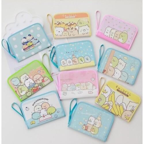 1 Pc Cute Cartoon Sumikko Gurashi Passport folder ID bag multifunctional travel card bag storage bag