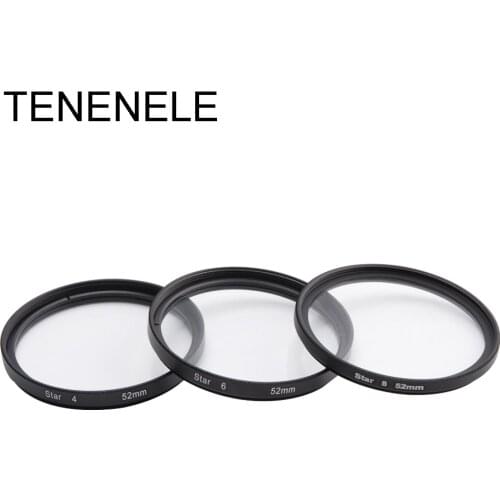 TENENELE Star 4 6 8 Line Point Filters Cross Camera Filtro 37/40.5/46/49/52/55/58/62/67/72/77mm For Nikon Canon Sony DSLR Camera