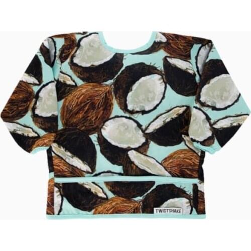 TWISTSHAKE-waterproof bib long sleeve printed coconuts