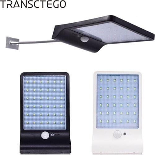 36 LED Solar Light Outdoor Wall Lamp PIR Motion Sensor Street Path Lights Waterproof Exterior Lantern Garden Solar Lamp Camping