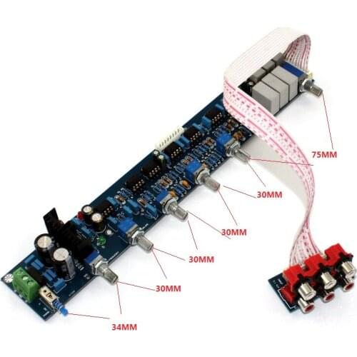 YJ0018- 2×1000UF Original NE5532 5.1 Tone Board
