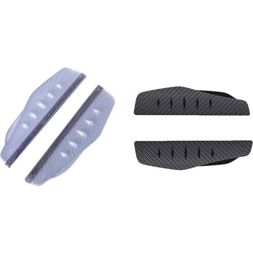 Mirror Rain Visor Smoke Guard Carbon Fiber Rear View Side Mirror Rain Eyebrow Cover for Car,Truck,SUV