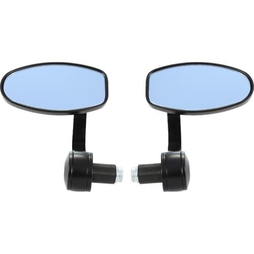 1Pair Motorcycle Rearview Mirror Universal 7/8" Handle Side Mirror Full Metal 360 degree adjustable Swivel Side View Mirror 18mm