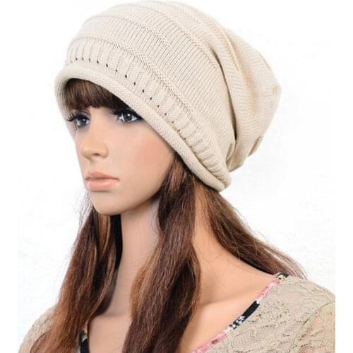 5 colors New Women Men Winter Warm Beanies Solid Hat Beanie Knitted Crochet Ski Cap Skull Cap Female autumn Bonnet hip hop hat