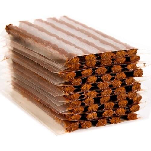 10PCS Car Tire Repair Strip Tire Tendon Rubber Strips Vacuum Tire Repair Tools Vulcanized Rubber Tubeless Tires Strips 10*6CM