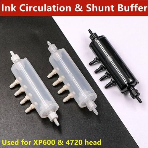 UV Printer Ink Circulation Splitter Filter Ink Circulation Buffer Bottle for XP600/4720 Printhead white ink shunt 2 PCs