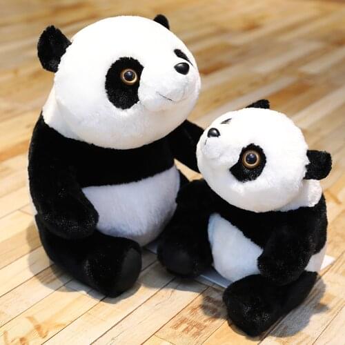 30-50CM Cute Baby Giant Panda Bear Plush Standing Posture Stuffed Animal Doll Toy Pillow Cartoon Kawaii Dolls Girls Lover Gifts