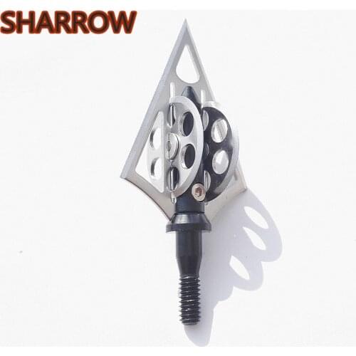 4/6/12PCS Blade Arrowhead 100gr Stainless Steel Broadhead Screw Arrow Point Tips For Outdoor Shooting Tools Camping Accessories