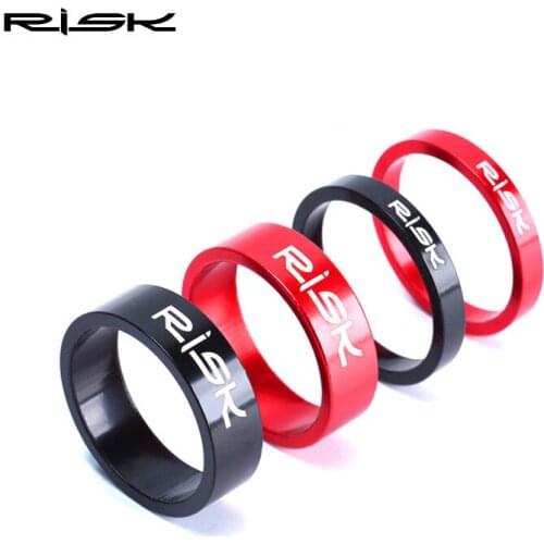 4PCS/Lot Aluminum Alloy Front Fork Washer Mountain Road Bike Headset Stem Trim Washer Ring 28.6 mm Front Fork