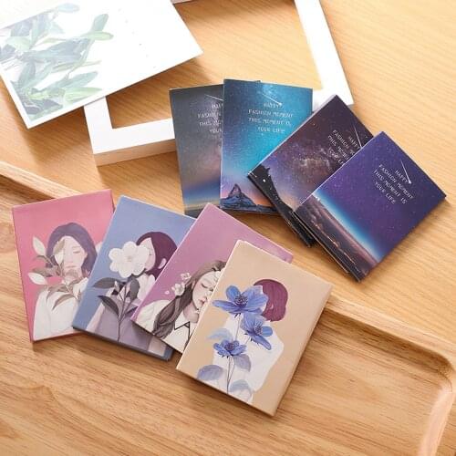 50Sheets Womens Face Oil Absorbing Paper with Mirror Case Makeup Beauty Tool Facial Tissue