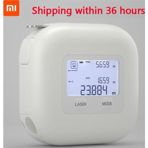 Xiaomi AKKU 2 in 1 Digital Laser Measure Laser Ranging Tape with LCD Display Measuring Tape Laser Rangefinder Measuring Tools