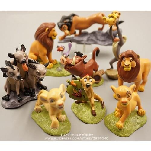 Disney The Lion King 4-9cm 9pcs/set mini doll Action Figure Posture Anime Decoration Collection Figurine Toy model children gift
