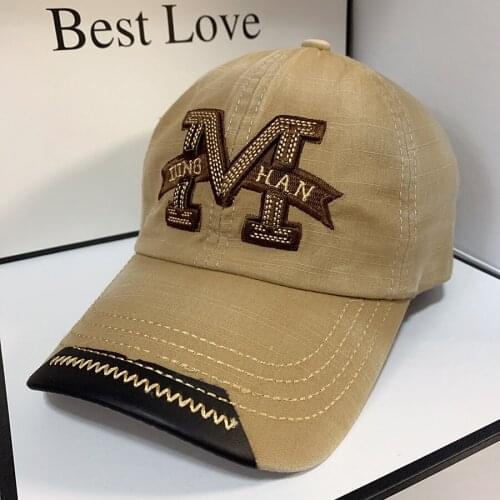 Male Caps Brand Adult Outdoor Sport Hats Fashion Letter Embroidery Baseball Cap Black Old Wash Cap Mens Cotton Snapback Hat