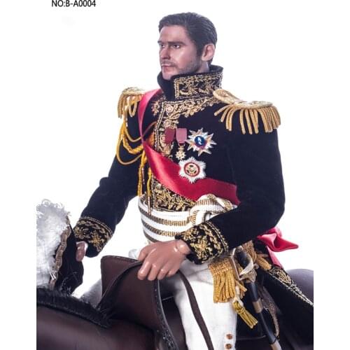 Brown Art 1/6 Soldier General Napoleon Artillery Doll Model 12-inch Action Figure Body Clothes Set Fit Collection Souvenir Shows