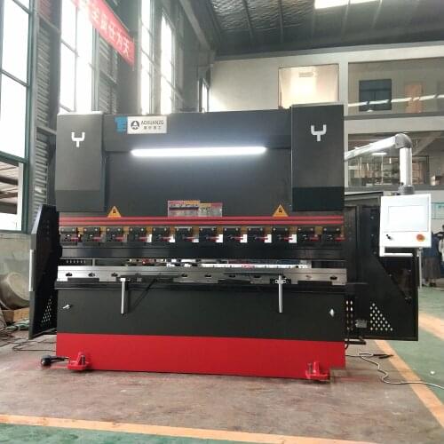 CNC press brake, hydraulic bending Machine, folding bending Machine sheet with TP10S controller, fast clip, guardrail