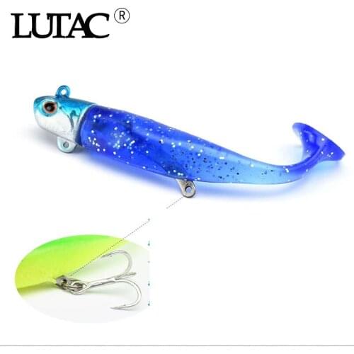 LUTAC soft jig head lure Newly soft plastic lure jig lures 92mm/16g fishing bait China lure