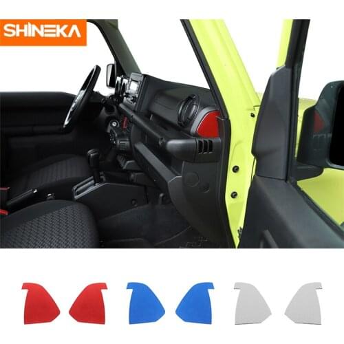 Aluminum alloy Sticker For Suzuki Jimny Car Central Console Side Air Vent Bezel Decoration Cover Stickers For Suzuki Jimny 2019