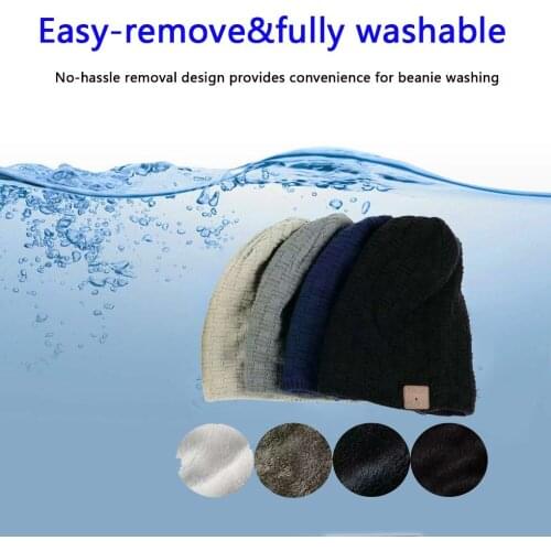 New Fashion Beanie Hat Cap Wireless Bluetooth V4.2 Earphone Smart Headset Speaker Mic Winter Outdoor Sport Stereo Music Hat