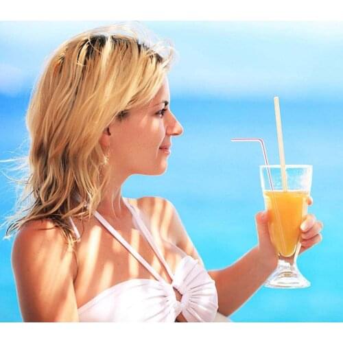 300pcs Plastic Disposable Straws For Parties Bar Beverage Shops Home Outdoor Hiking Travel Camping Picnic Straws #P2