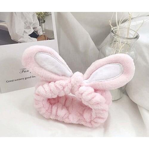 Rabbit ears Hairband Head Band Party Gift Headdress Hair Accessorie Makeup Tools Make Up Wash Face Cosmetic Headband Hair Band