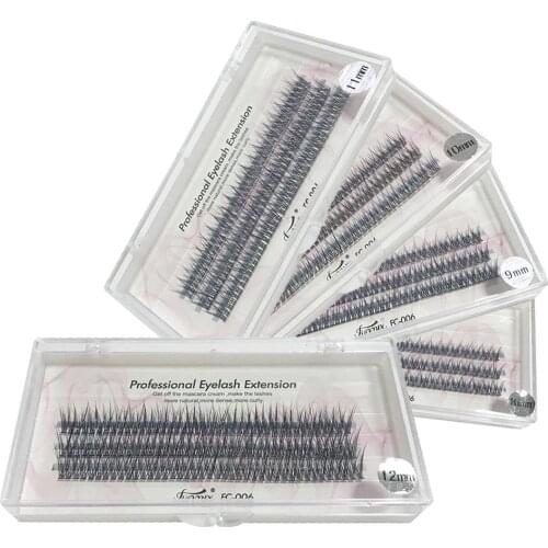 8/9/10/11/12mm 60pcs Individual Eyelashes Beams Mink False Eyelashes Cluster Lashes Extension Grafting Fake Eyelashes Makeup