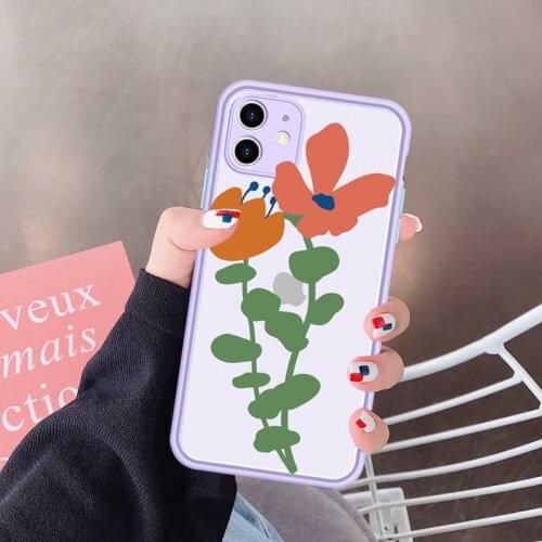 JAMULAR Luxury 3D Relief Flower Phone Case For iPhone XS MAX 11 Pro 7 X XR SE 2020 8 6Plus Shockproof Silicone Cover Matte Coque