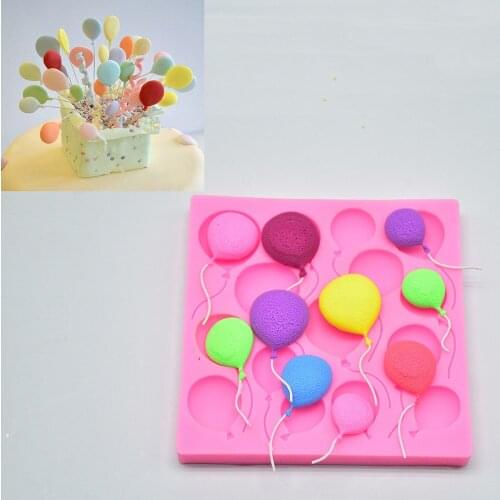 Silicone Balloons Fondant Cake Sugarcraft Chocolate Decorating Mold Baking Tools Candy Paste Gumpaste Decor mold