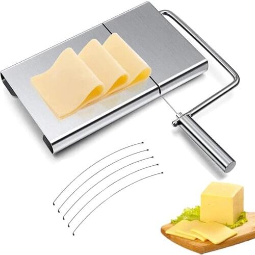 Cheese Slicer with Stainless Steel Wire Kitchen Food SlicerMultifunctional Cutter for Cheese Butter Grater Cheese Tools Reusable
