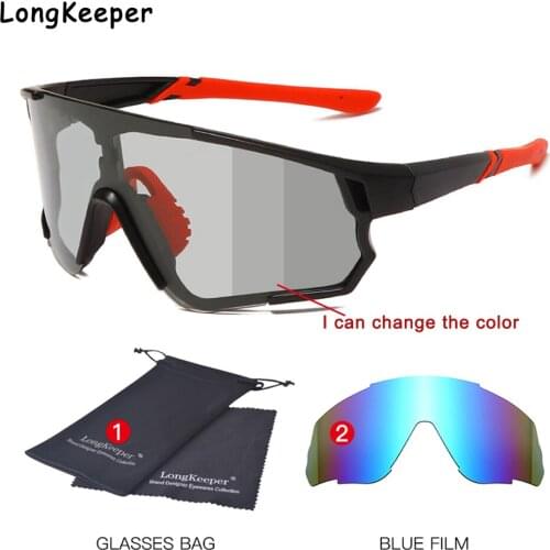 Luxury Brand Photochromic Sunglasses With Polarized Lens Glasses Men Oversize Driver Shades Goggles Vintage Chameleon Sunglasses
