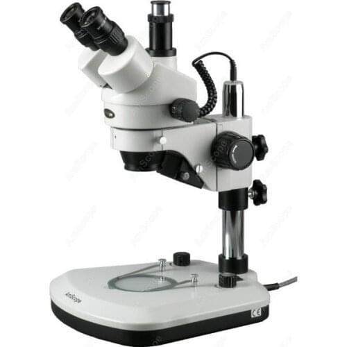 LED Trinocular MicroscopeNew--AmScope Supplies LED Trinocular Stereo Zoom Microscope 3.5X-90X