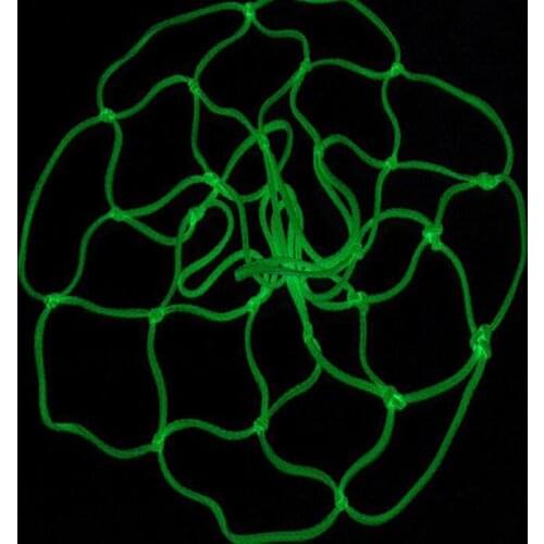 Glowing Light Shooting Training Green Basketball Net Backboard Ball Mesh Nylon Standard Basketball Hoop Net