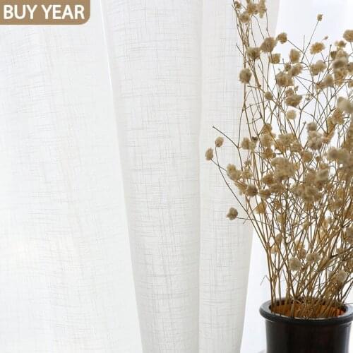 Cross Linen Curtain Fabric Simple Modern Curtain Products Curtains for Living Room Curtains for Bedroom Morden Tulle