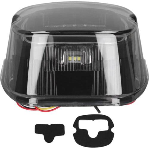 Hood led lamp cover 12V Universal LED Retro Motorcycle Tail Light Brake License Plate Turn Signal Light PMMA Lens car