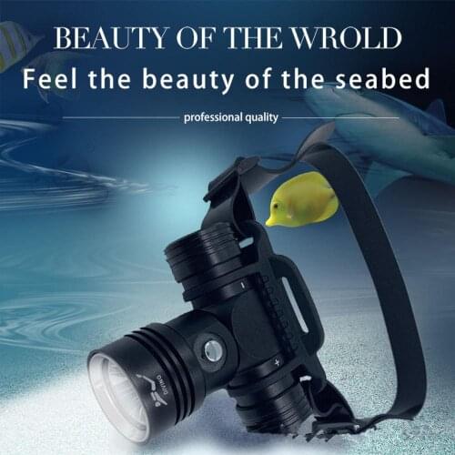 Studyset Diving 20-40 Meters Waterproof Underwater Headlight L2 Led Head Flashlight