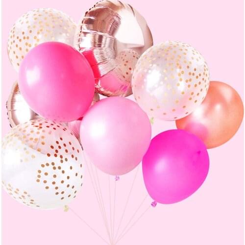 9pcs 18inch Foil Balloons 12inch Glitter Confetti Latex Balloons Wedding Christmas Decoration Baby Shower Birthday Party Decor