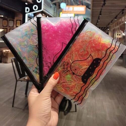 1pack Rubber bands for baby girls to tie hair disposable female children do not hurt hair, hair rope, hair ring wholesale